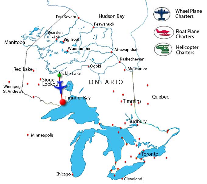 Pickle Lake  Charter Flights